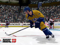 Sergei Kostitsyn playing for the Nashville Predators in NHL 13