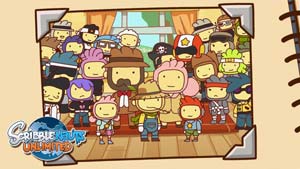 Lilly, Maxwell and all the Scribblenauts Unlimited NPCs