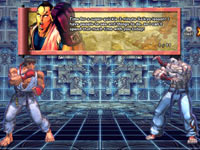 The 'Briefing Room' training mode from Street Fighter X Tekken