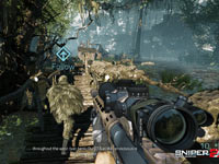 Following your spotter as you search for the best sniping position in Sniper: Ghost Warrior 2 Following your spotter as you search for the best sniping position in Sniper: Ghost Warrior 2