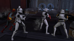 Squad-based clone combat in 'Star Wars The Clone Wars: Republic Heroes'