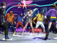 2-player co-op gameplay against Fergie in The Black Eyed Peas Experience 2-player co-op gameplay against Fergie in The Black Eyed Peas Experience