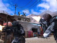 Co-op gameplay screen from Tom Clancy's Ghost Recon: Future Soldier