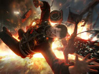 Battling to survive an explosion in Tom Clancy's Rainbow 6 Patriots