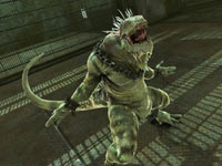 Iguana letting out a bellow in The Amazing Spider-Man Iguana letting out a bellow in The Amazing Spider-Man