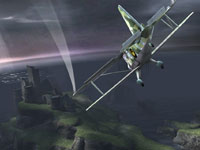 Piloting a plane in The Adventures Of Tintin: The Game
