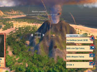 An erupting volcano from Tropico 4