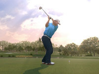 Ross Fisher swinging off the tee in Tiger Woods PGA Tour 13: The Masters Collection Edition for PS3