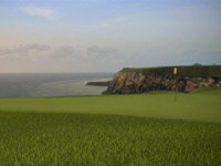 A course from overlooking the ocean in Tiger Woods PGA Tour 13