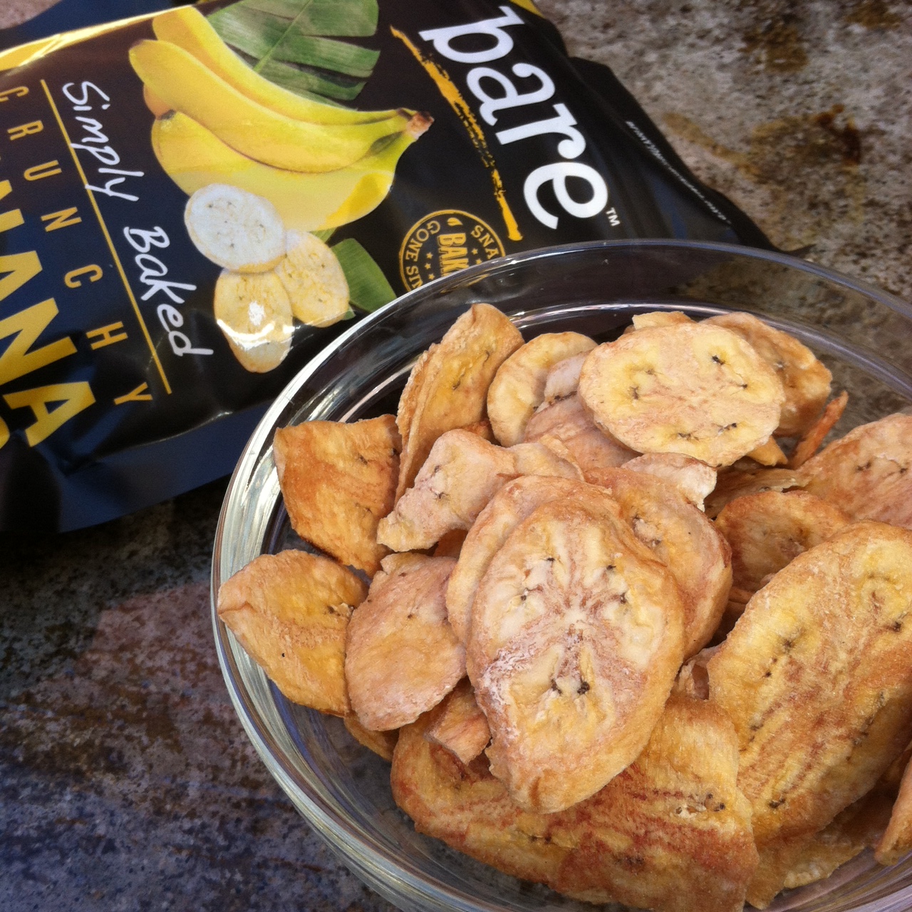 Bare Natural Banana Chips, Simply, Gluten Free + Baked, 6 Count