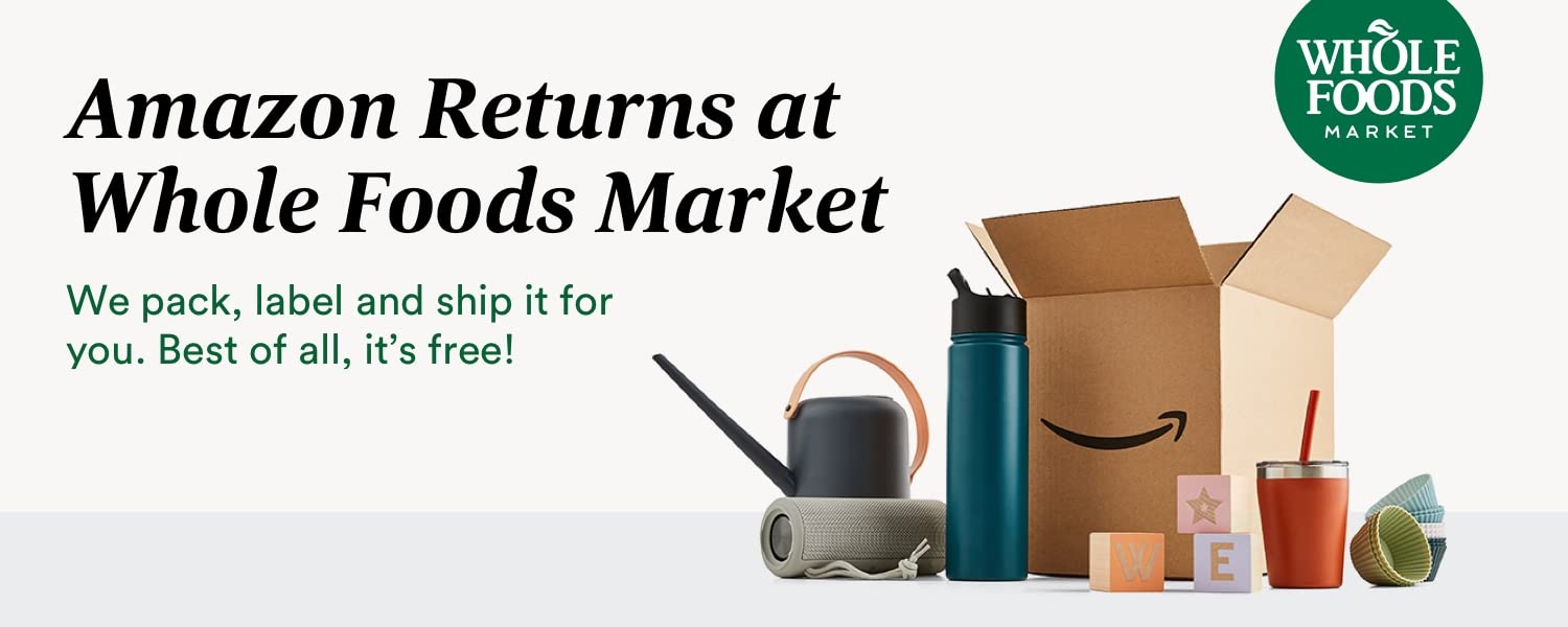 Amazon Returns at Whole Foods Market, We pack, label and ship it for