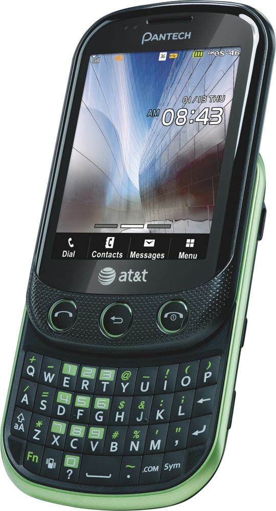 Pantech Pursuit II Phone, Green (AT&T) Cell Phones