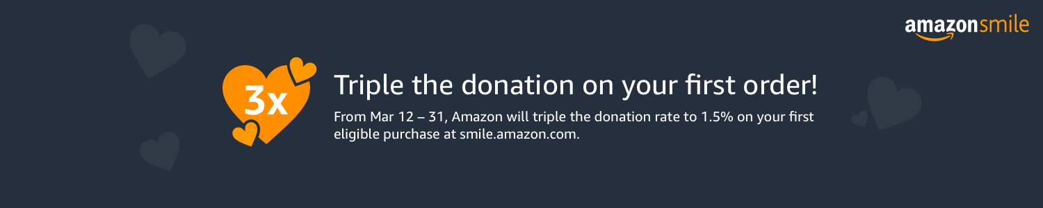 AmazonSmile 3x Donation Promotion