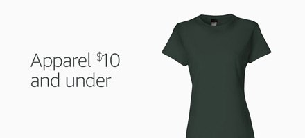Apparel $10 and under