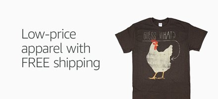 Low-price apparel with FREE shipping