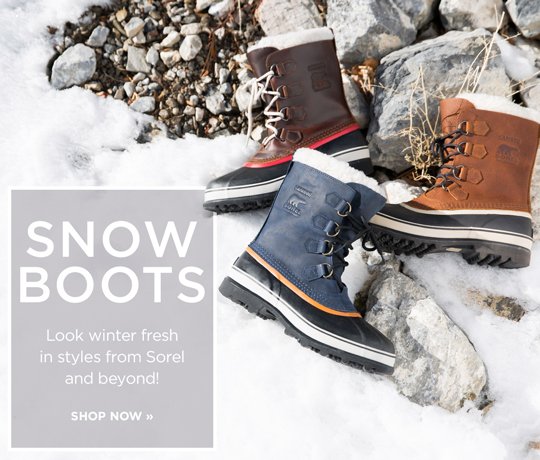 Hero-1-SnowBoots-1-1-2016 Snow Boots. Look winter fresh in styles from Sorel and beyond! Shop Now.