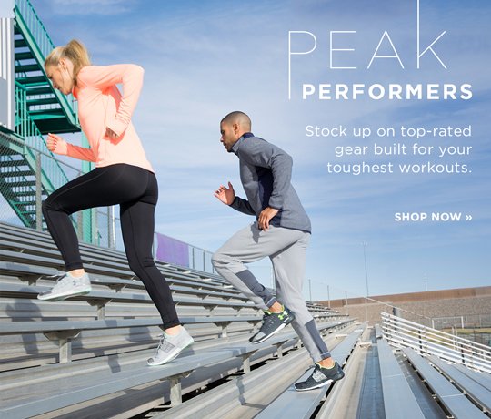 Hero-2-PeakPerformers-1-18-2017 Peak Performers. Stock up on top-rated gear built for your toughest workouts. Shop Now.
