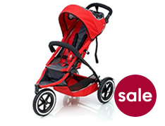Phil & Ted's Sport 3-wheeler pushchair - red