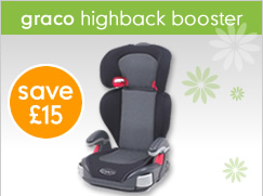 Graco Junior Metropolitan highback booster - RRP: £44.99 Our Price: £29.99