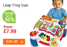 Leap Frog toys - save up to 30% on all