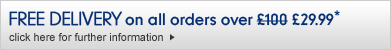 free delivery on orders over £29.99 plus on all pushchairs, car seats, cots & cot beds