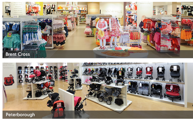 Brent Cross and Peterborough shops