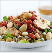 Italian Style Chicken, Tomato & Basil Salad