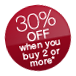 up to 30% off selected*