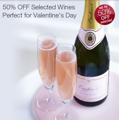 Valentine's Day 50% OFF Selected Wines