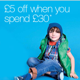 £5 off when you spend £30*