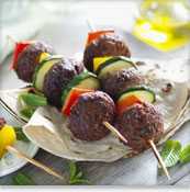 Falafel & Pepper Kebabs