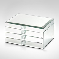 Women's - Jewellery - Rectangular Mirror Jewellery Box