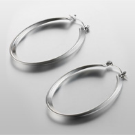 Women's - Jewellery - Autograph Oval Hoop Earrings