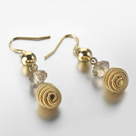 Women's - Jewellery - Gold Plated Drop Earrings
