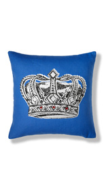 Foil Crown Square Cushion