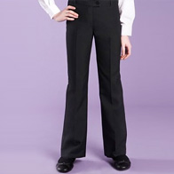 2 Pack - Outstanding Value Girls' Crease Resistant Trousers