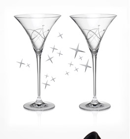 2-pack sparkle glasses