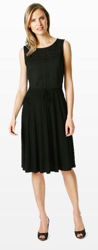 Floral Appliqué Dress