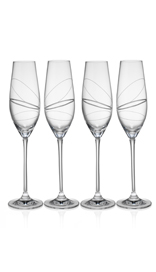 4 Pack Champagne Flutes £35