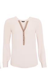 Twiggy for M&S Woman Grandad Collar Blouse £25