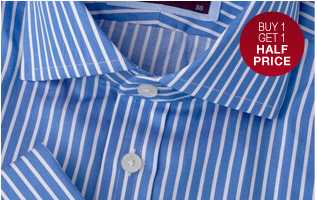 Buy 1 Get 1 Half Price on Luxury Shirts