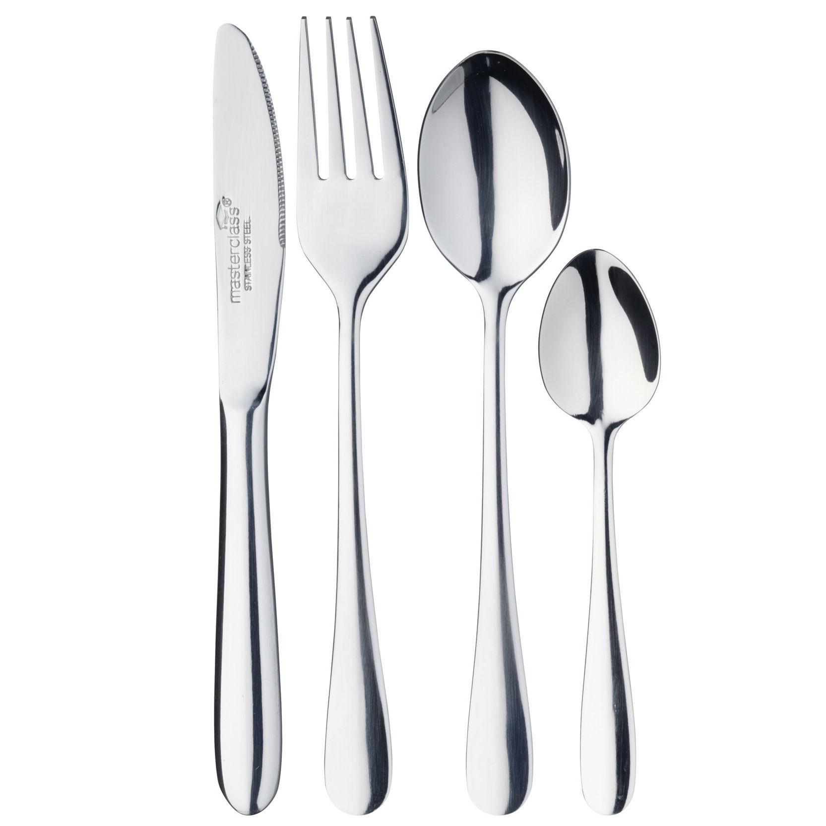 KitchenCraft MasterClass Children's Cutlery Set, Silver, 4Piece Amazon.co.uk Kitchen & Home