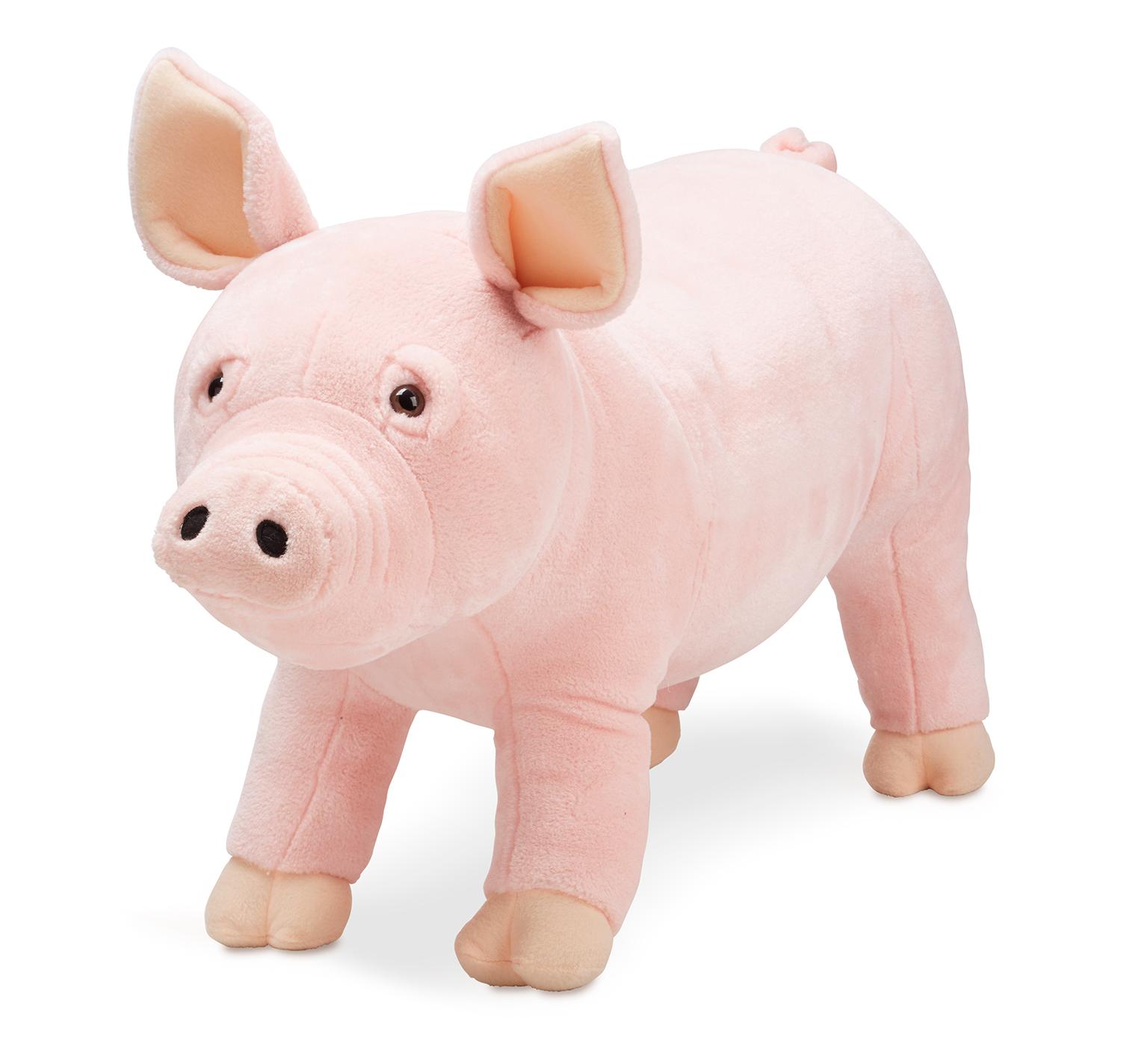 Melissa & Doug Giant Pig Lifelike Stuffed Animal (over 2 feet long