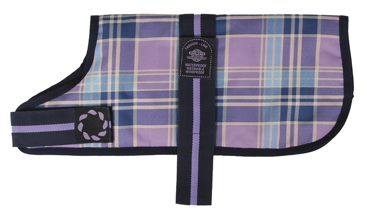 Outhwaite Padded Check Dog Coat, 16inch, Lilac Amazon.co.uk Pet Supplies