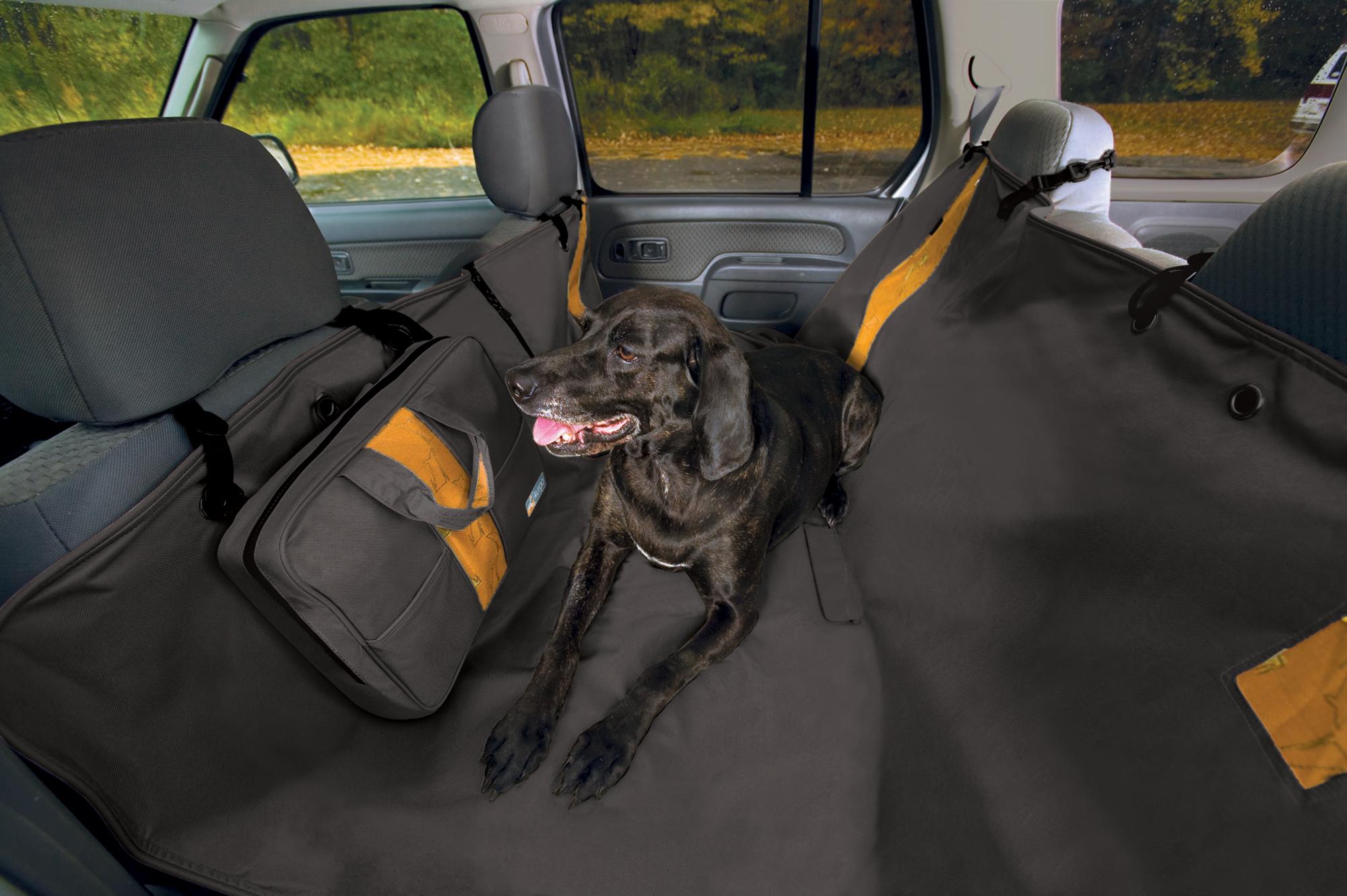 Kurgo Dog Hammock for Back Seat of Car, Converts to Rear Seat Cover, Waterproof and Scratch