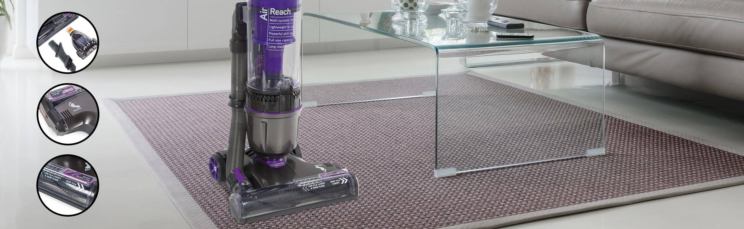 Vax Mach Air Reach Upright Bagless Vacuum Purple and Grey Amazon.co