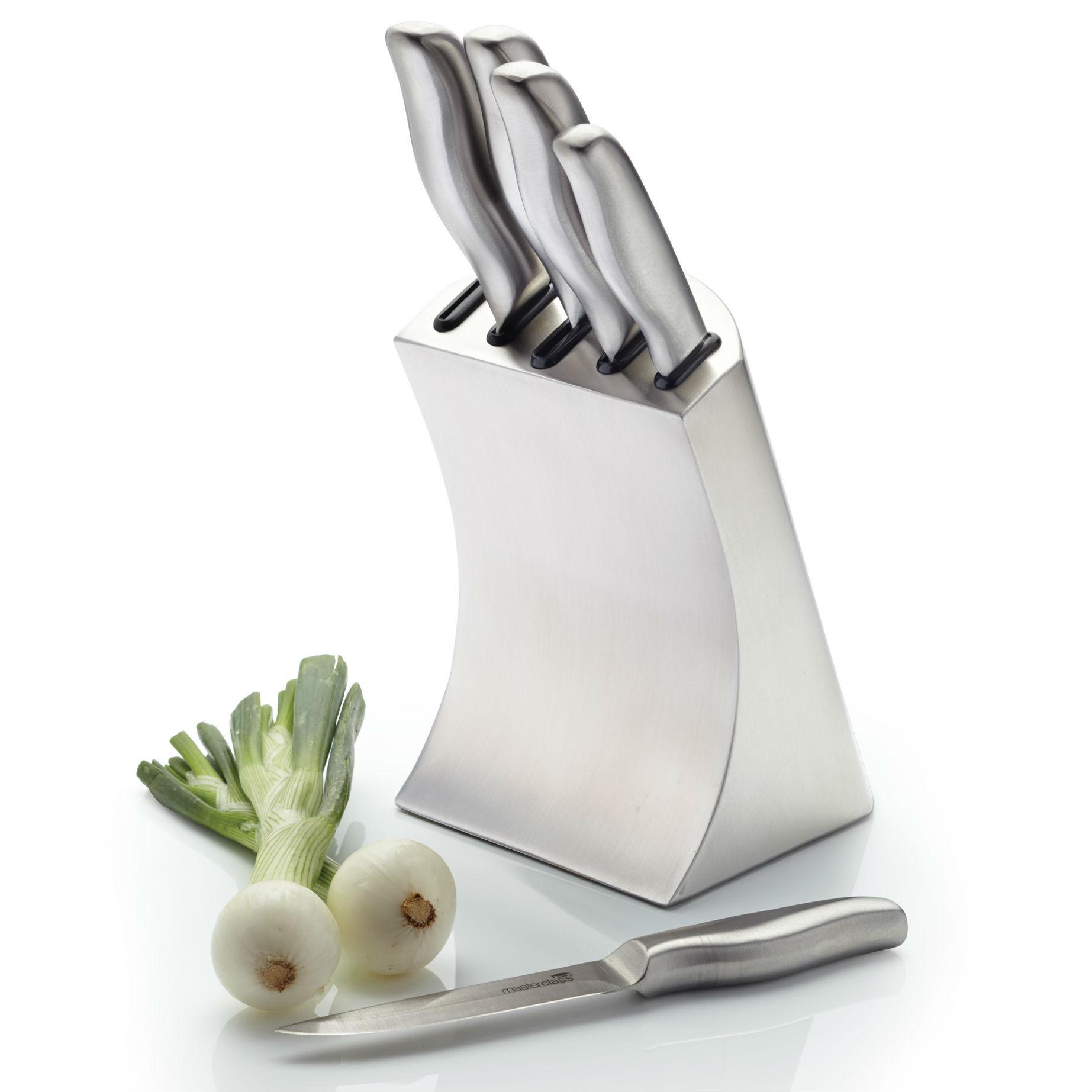 MasterClass Orissa 5Piece FineEdge Stainless Steel Knife Set and