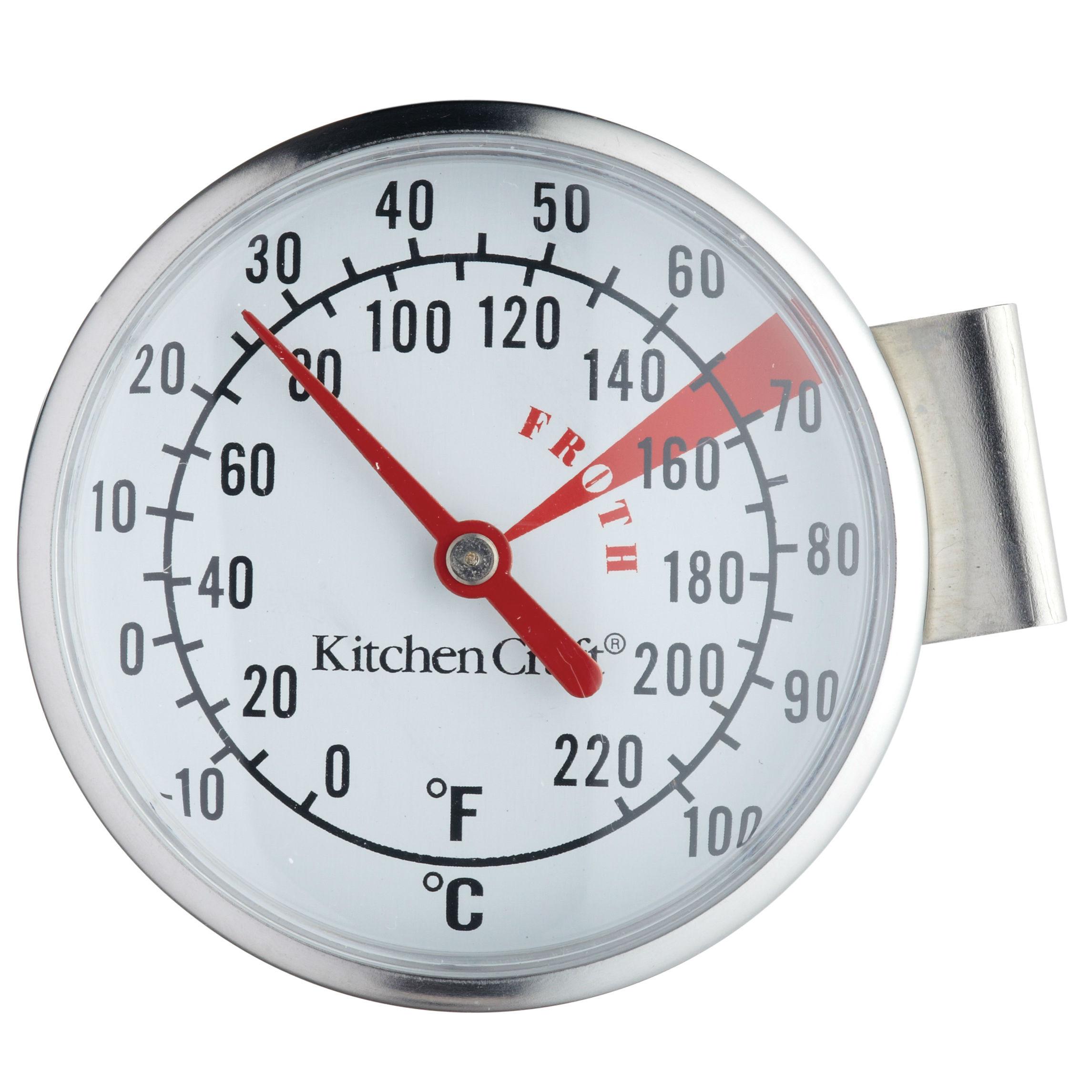 Kitchen Craft Stainless Steel Milk Frothing Thermometer Amazon.co.uk