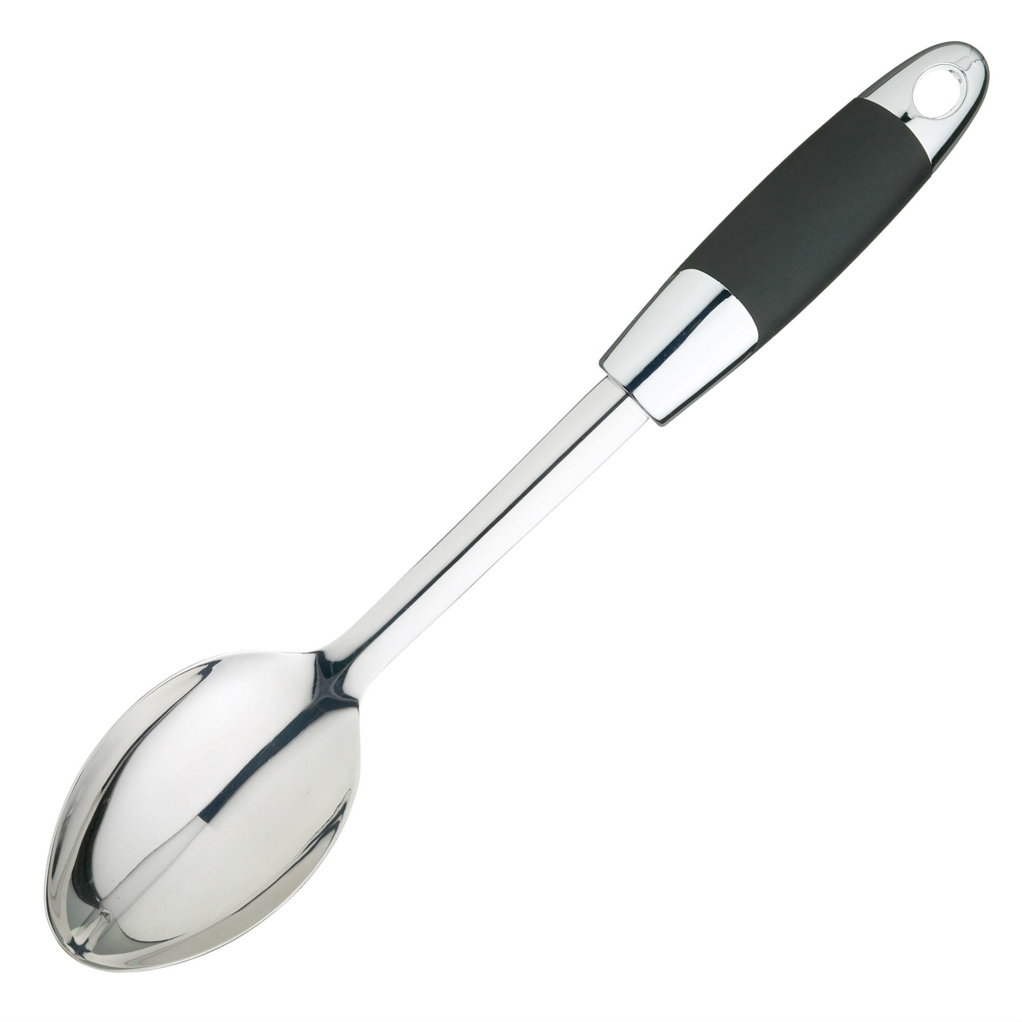 MasterClass SoftGrip Stainless Steel Serving / Cooking Spoon, 36 cm