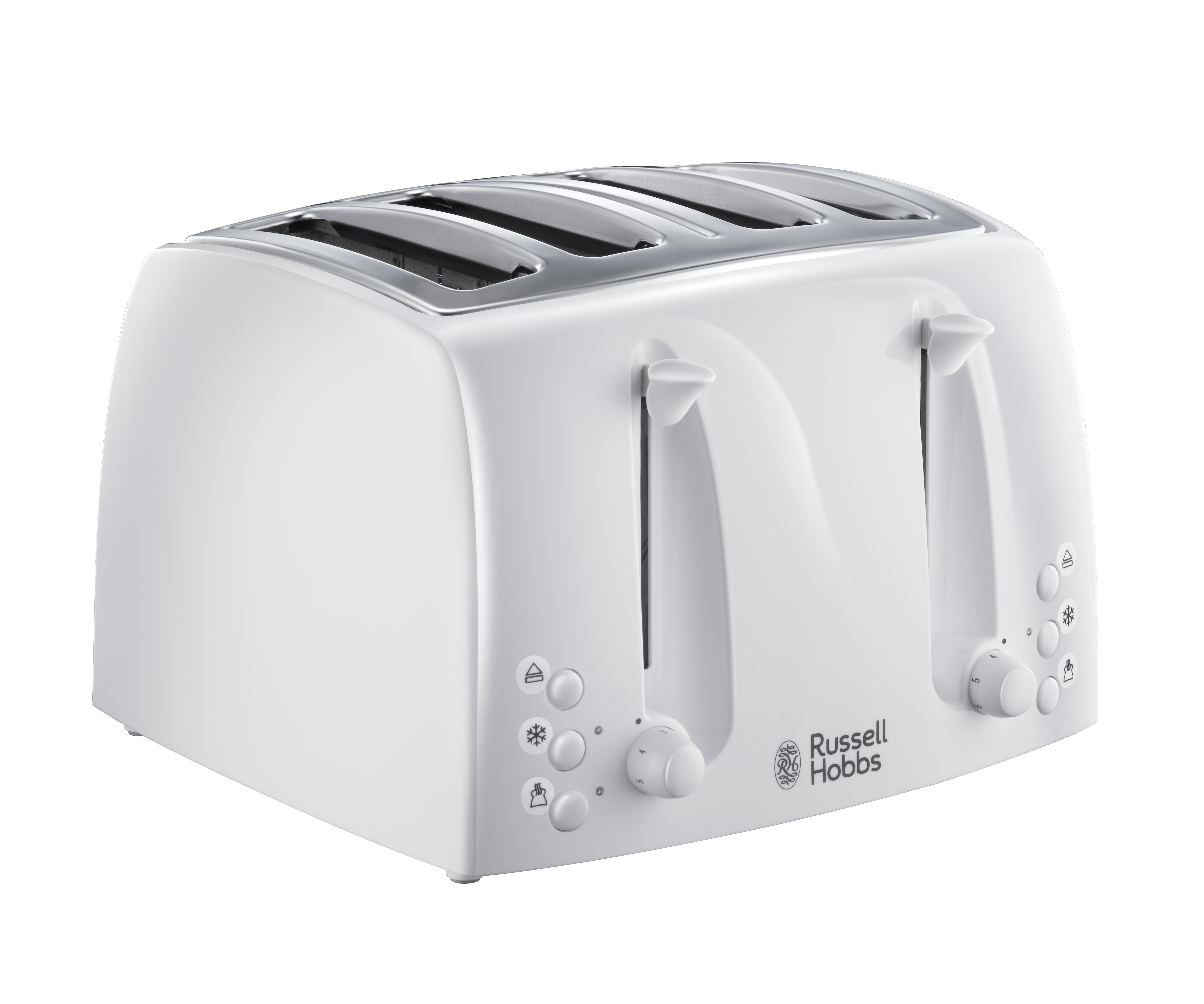 Russell Hobbs 21650 Textures 4Slice Toaster, White Amazon.co.uk